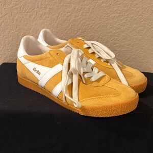 Gola Mustard and White Sneakers Y2K Size 8.5 NWOB